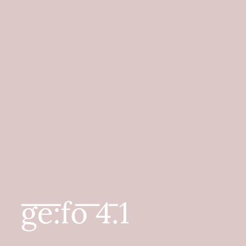 pale rose square with the issue number in white font