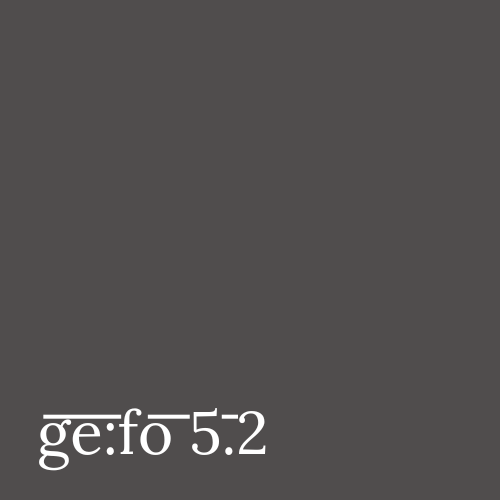 Dark grey square with issue number in white font