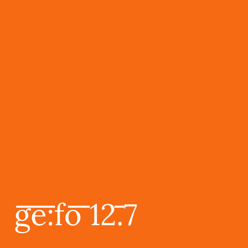 orange square with issue number