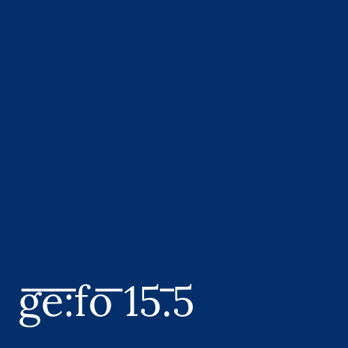 dark blue square with issue number